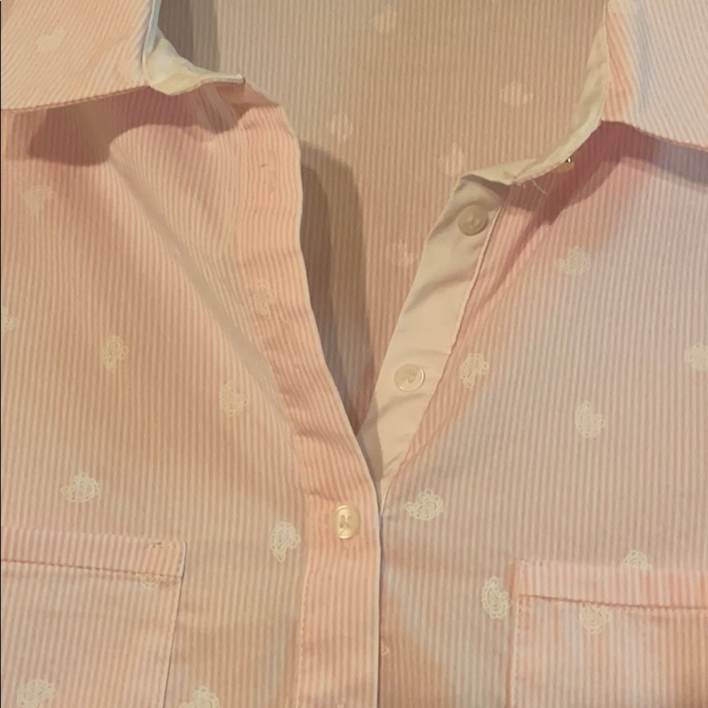 Zara Basic Collection Pale With White Stripes - image 6